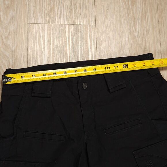 5.11 Tactical Stryke Cargo Pants Womens Size 4 Long Black Pockets Fly Zip - Picture 12 of 16